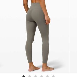 Lululemon Wunder Under High-Rise Tight 25" *Full-On luxtreme grey sage sz 8